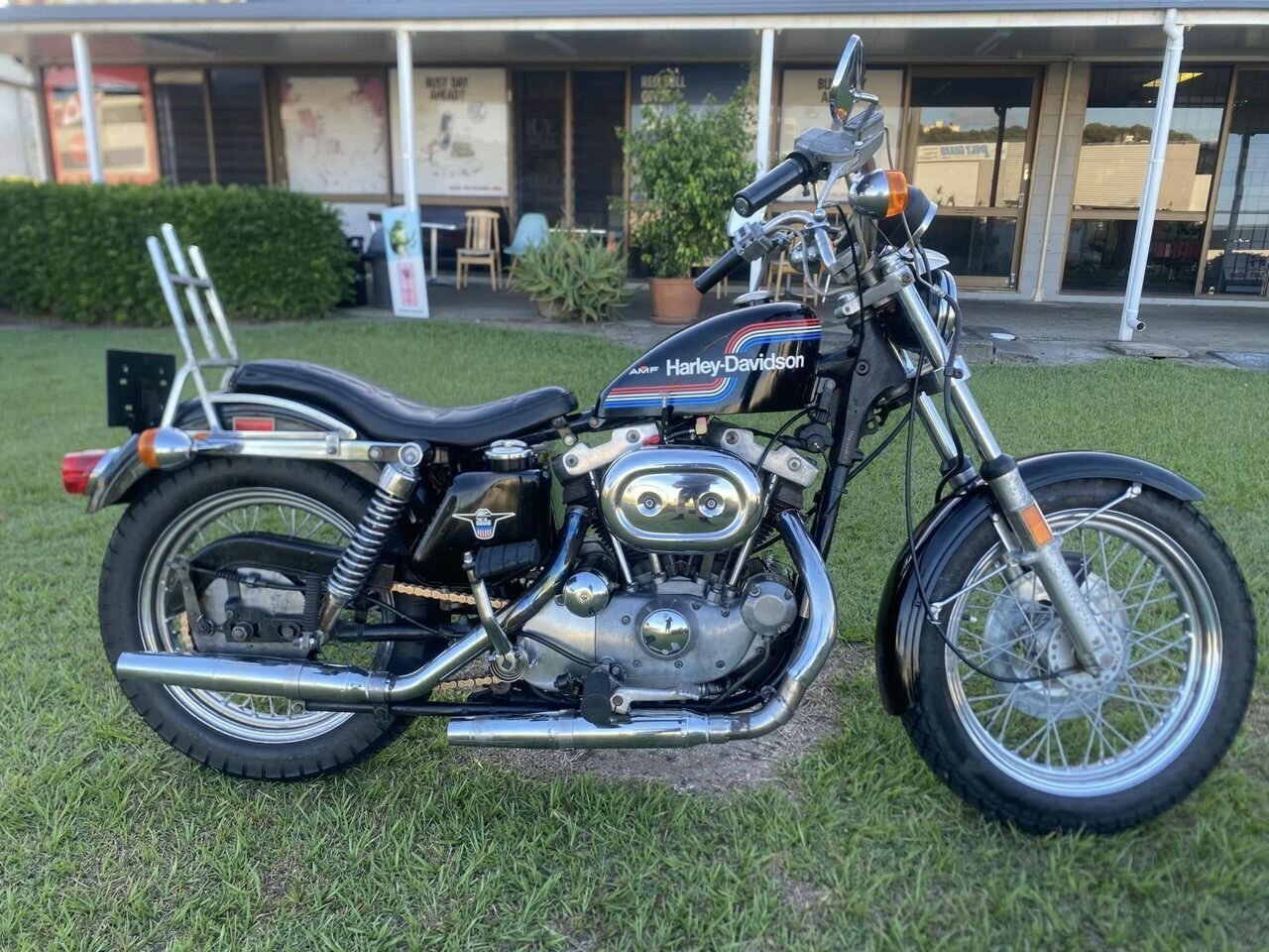 youページ AMF Harley-Davidson 1976 スポーツスター タンクデカール 純正 新品 1