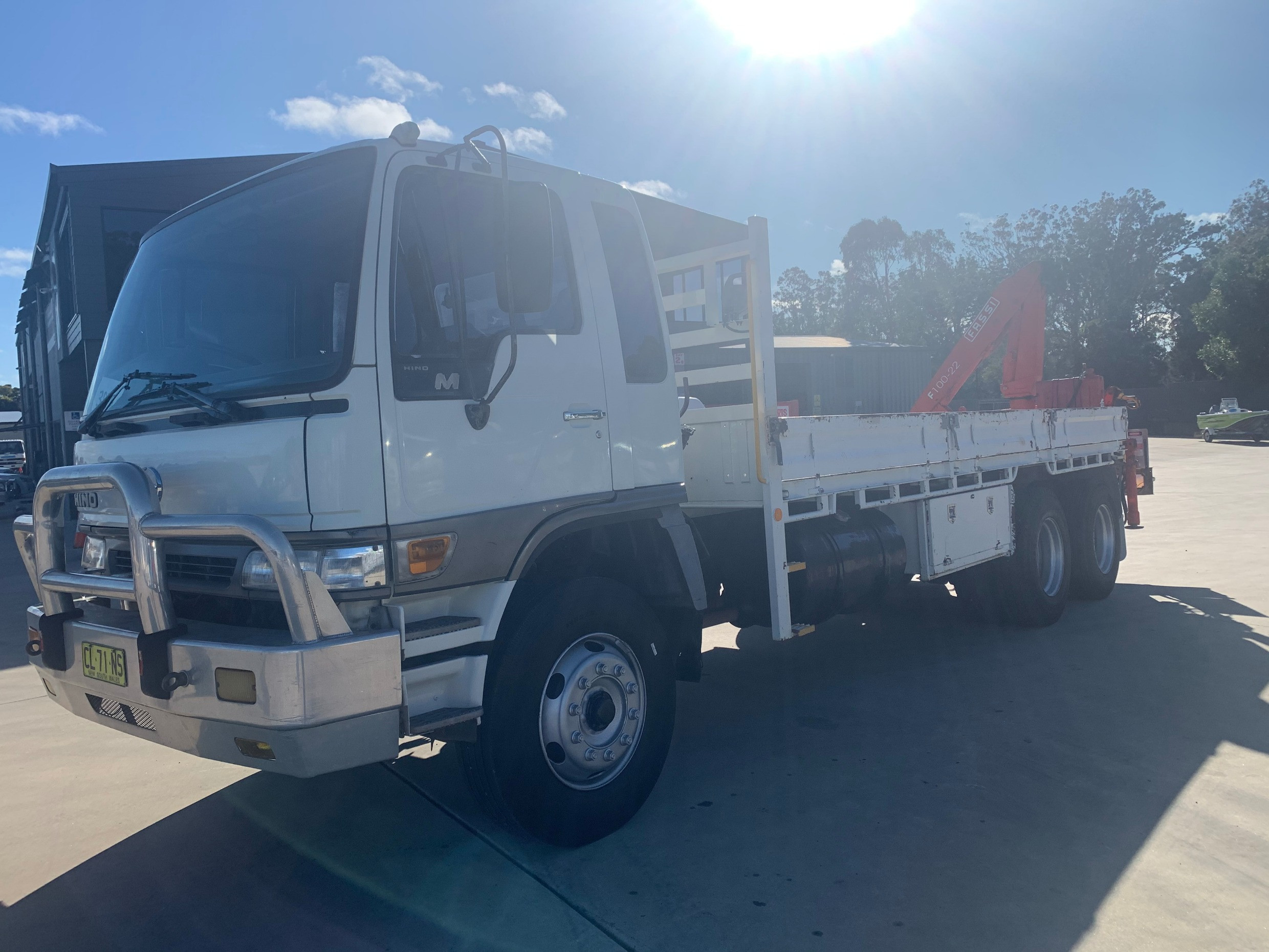 2000 HINO FM RANGER 14 MANUAL CRANE TRUCK JTFD5103294 JUST TRUCKS