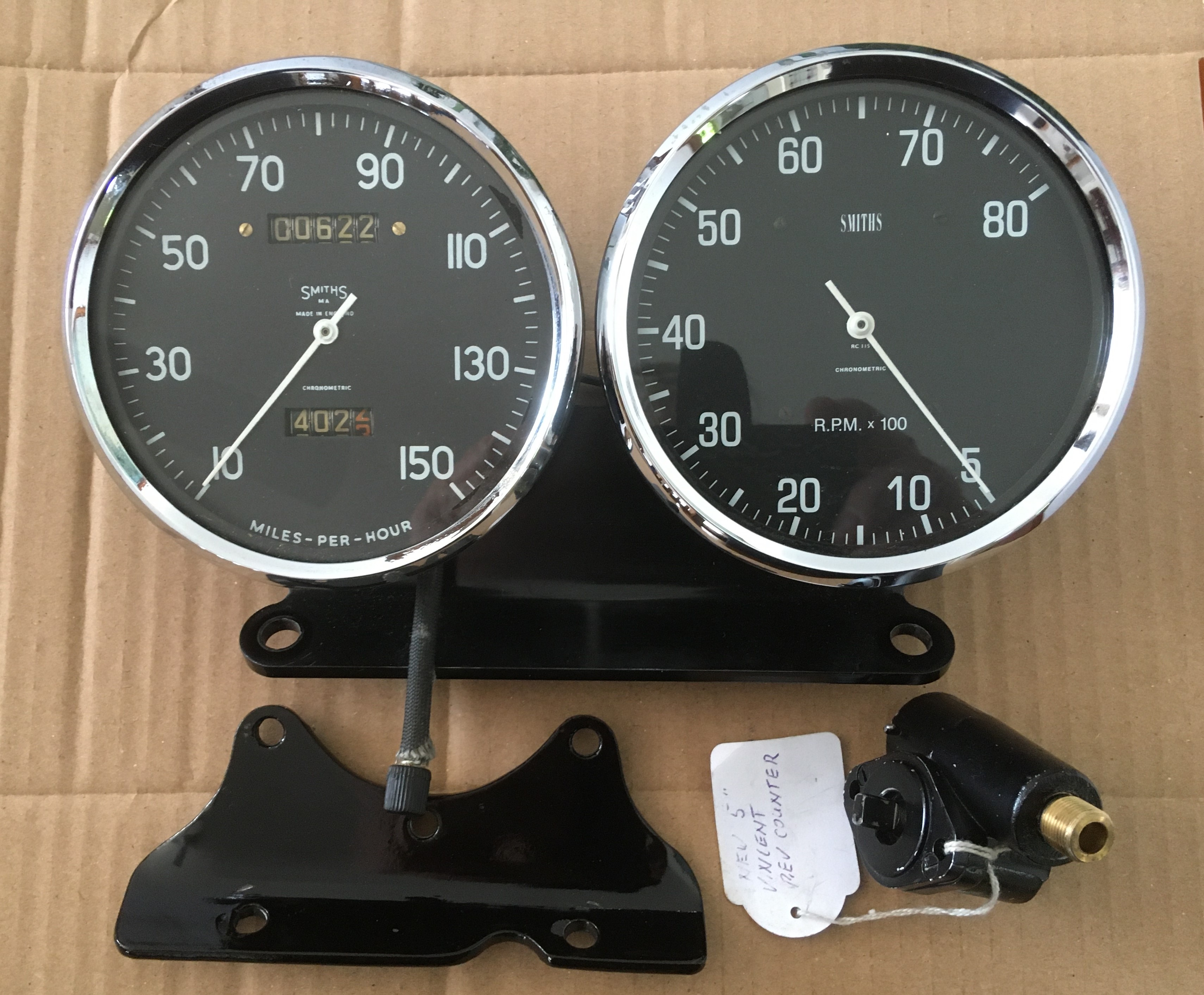 SMITHS 5" CHRONOMETRIC VINCENT SPEEDO AND TACHO JBW5275464 JUST PARTS