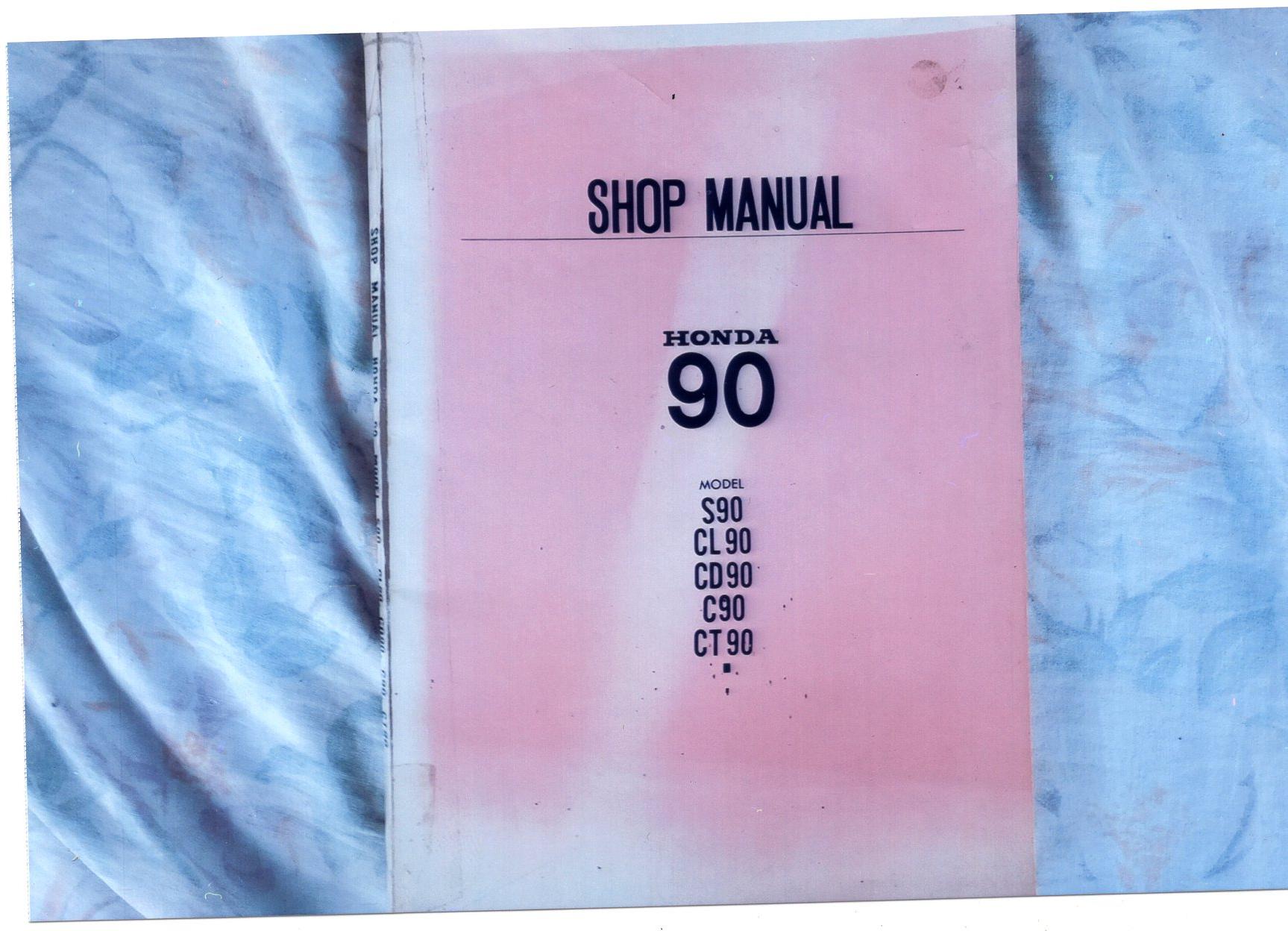 HONDA 90 FACTORY MANUAL JPM5338983 JUST PARTS