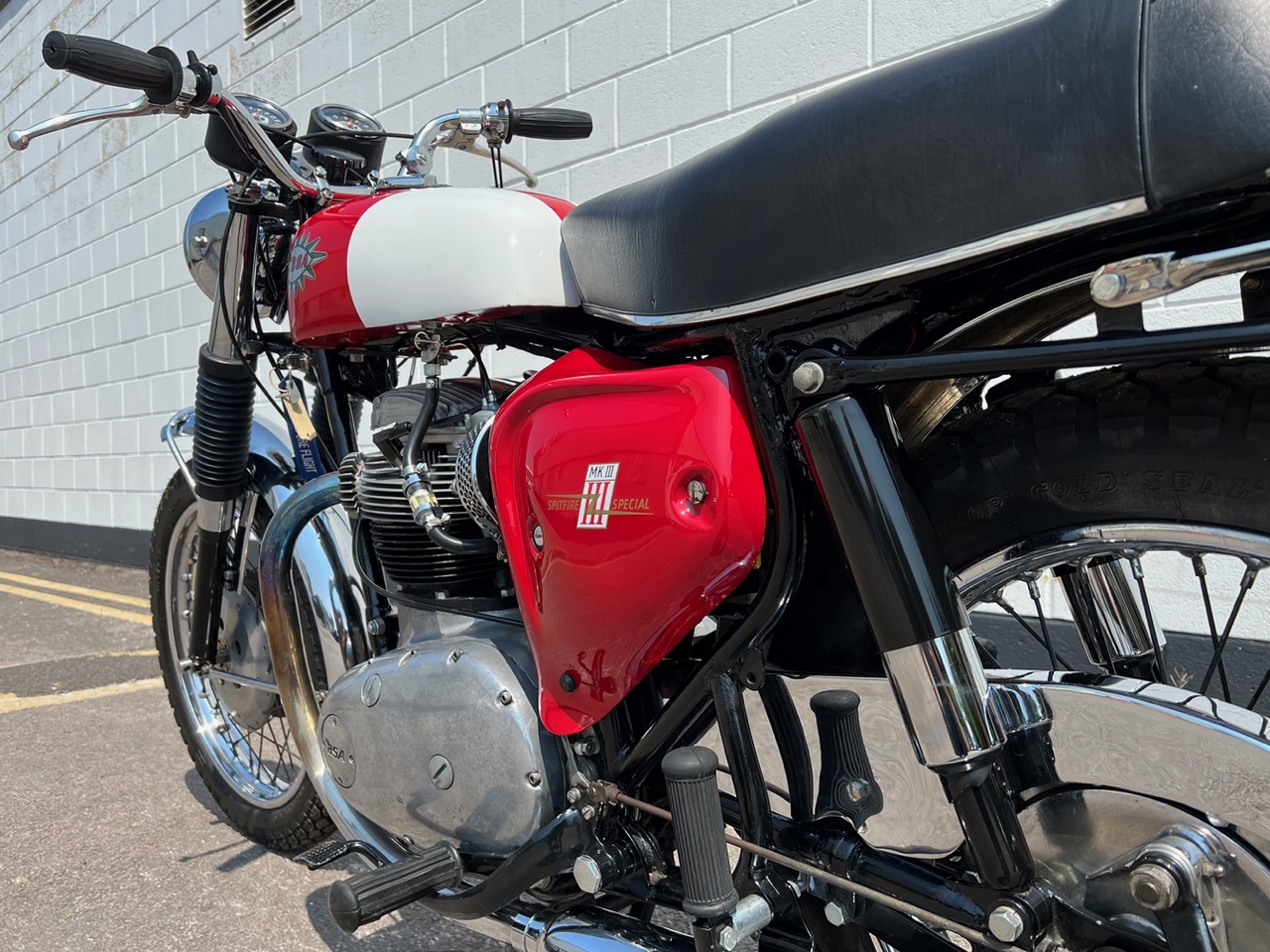 British BSA Spitfire MK III Special Motorcycle Decal Sticker – Made In Canada