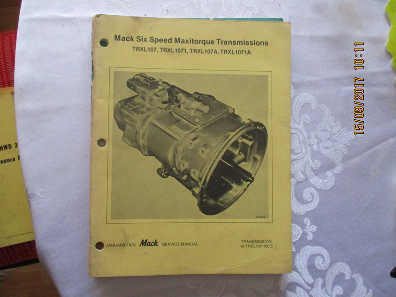 MACK 6 SPEED MAXITORQUE TRANSMISSION SERVICE MANUAL TRXL107