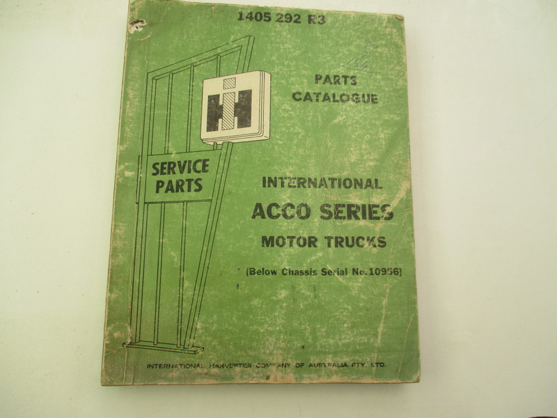 INTERNATIONAL ACCO PARTS MANUAL JTM4105898 JUST TRUCKS