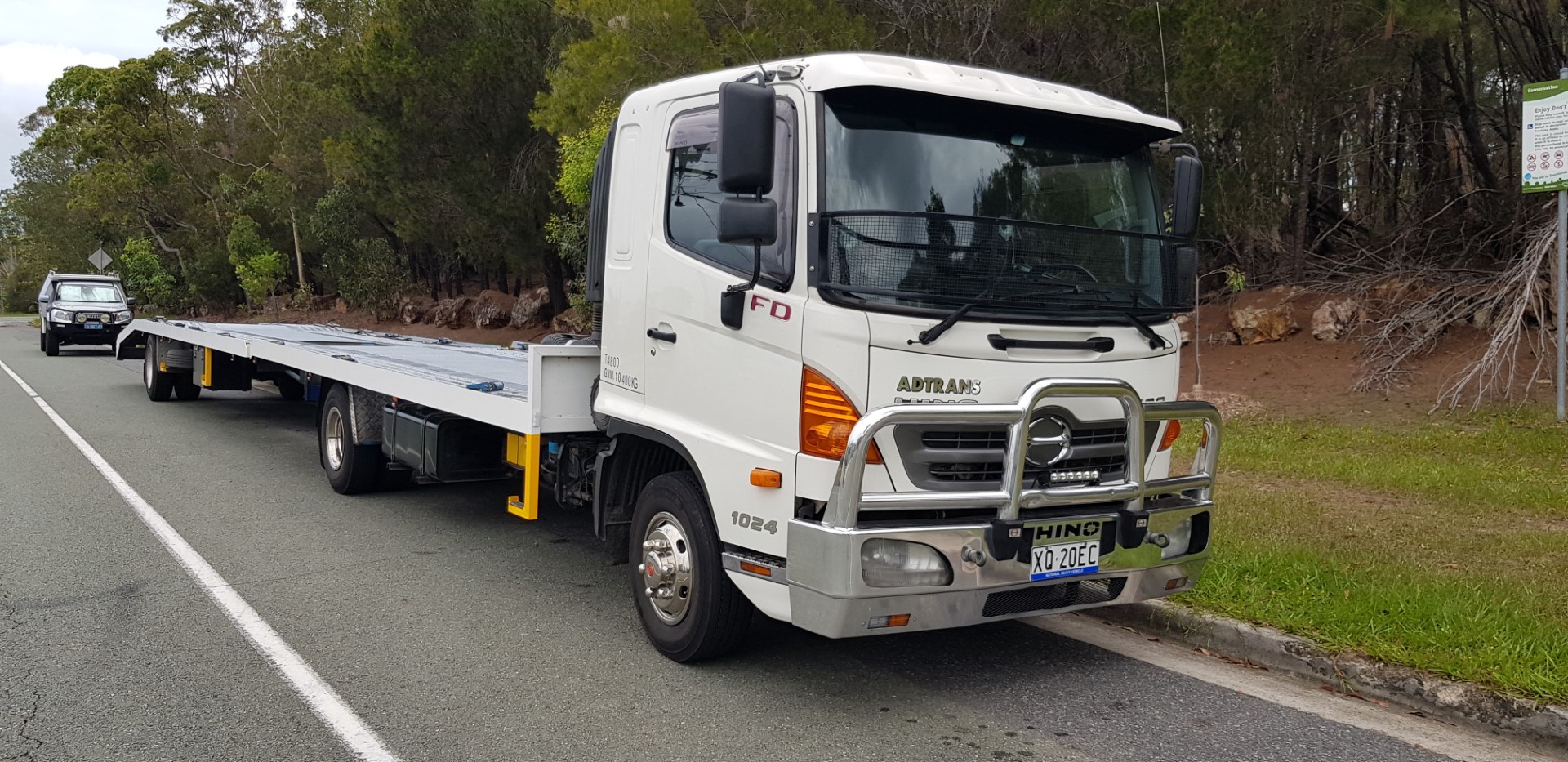 2009 HINO 500 FD8J 3 CAR CARRIER JTW5042846 JUST TRUCKS