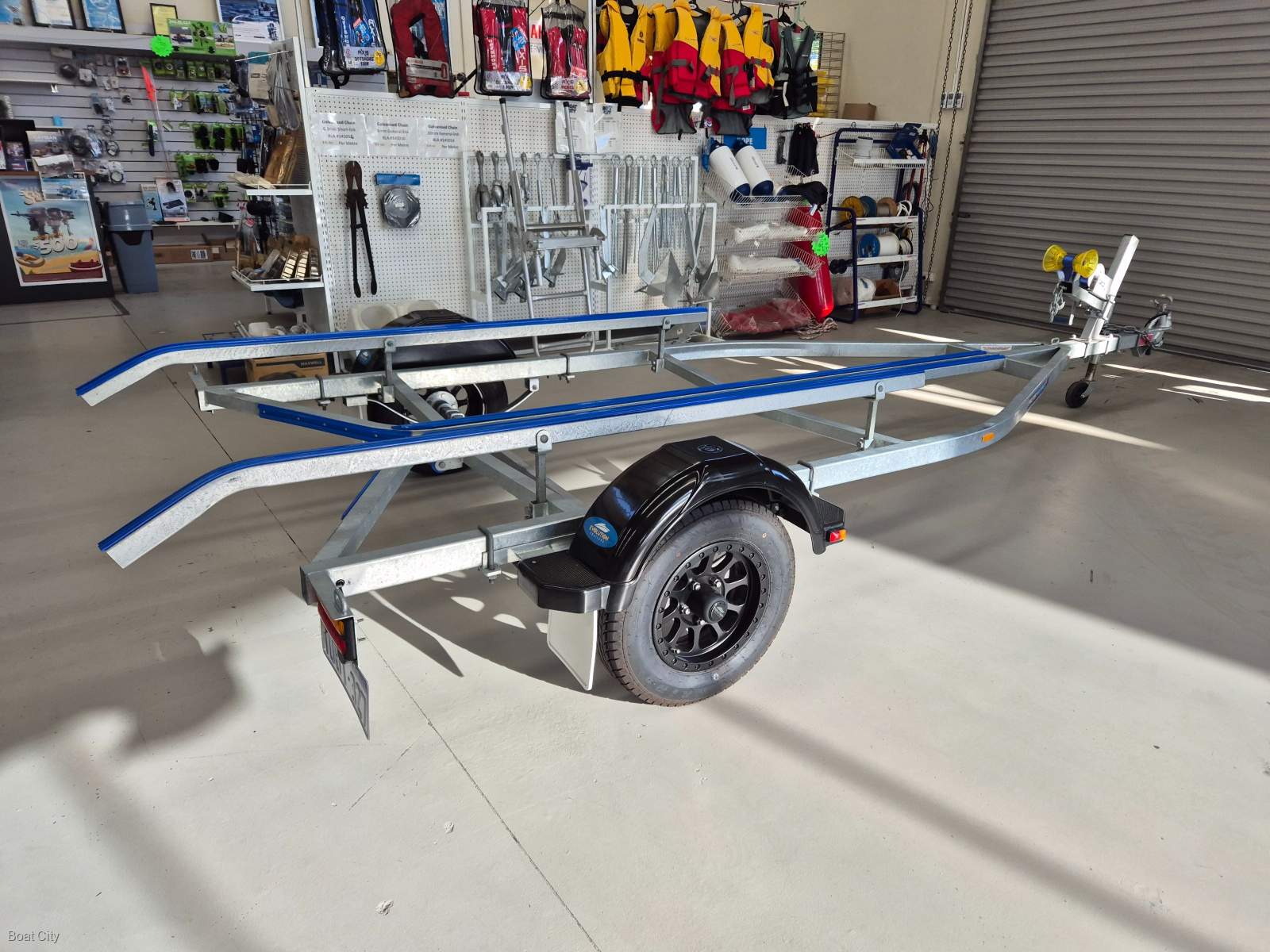 evolution polycraft single boat trailer