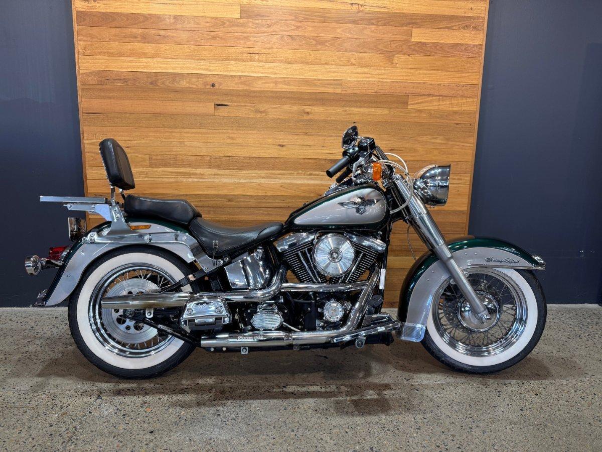 1995 harley-davidson heritage softail nostalgia (flstn) cruiser