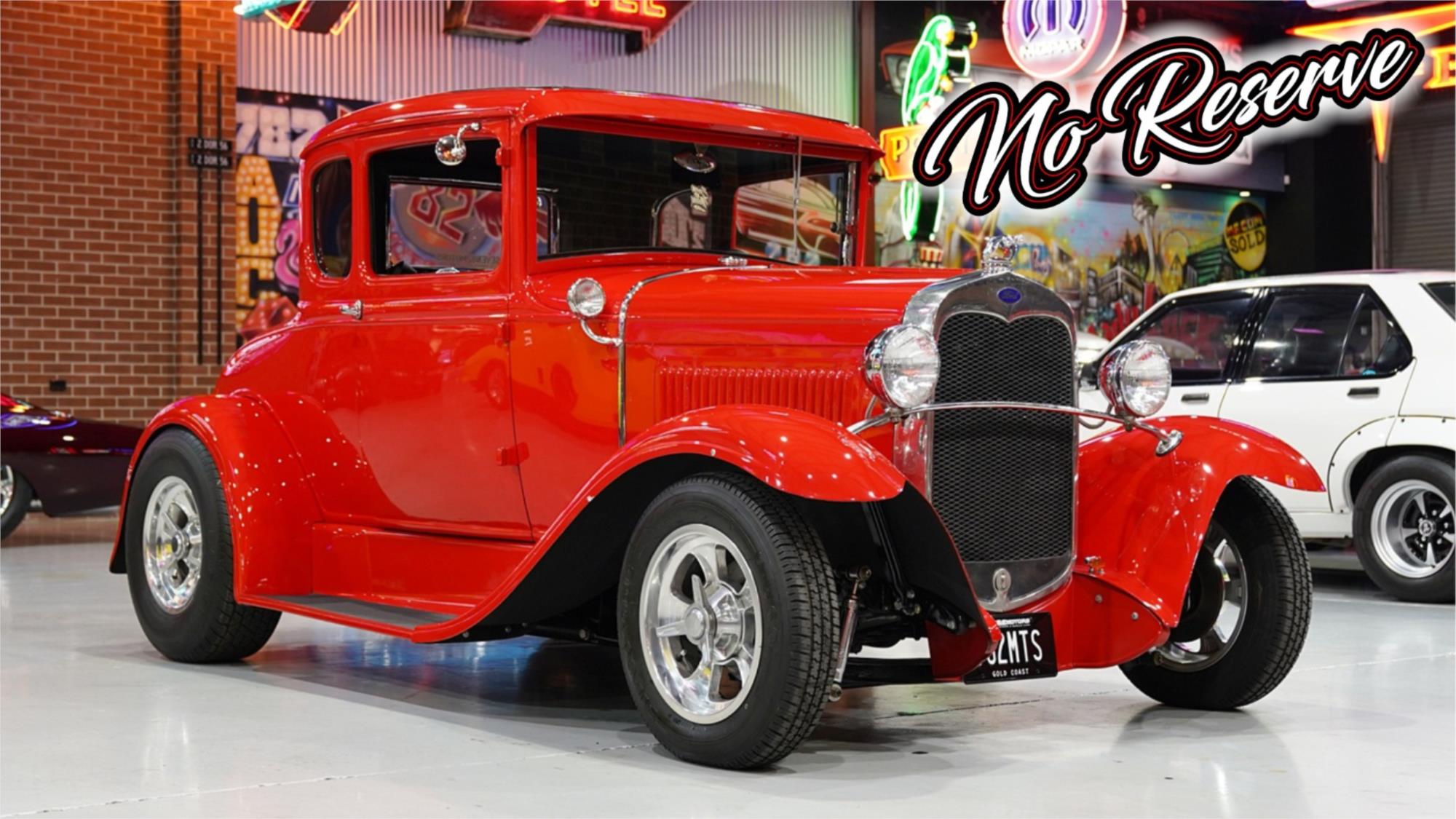 1930 ford model a hot rod automatic coupe