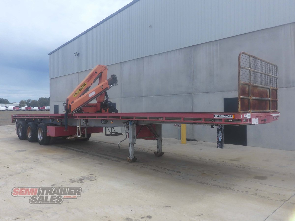 2006 krueger 45ft flat top semi trailer