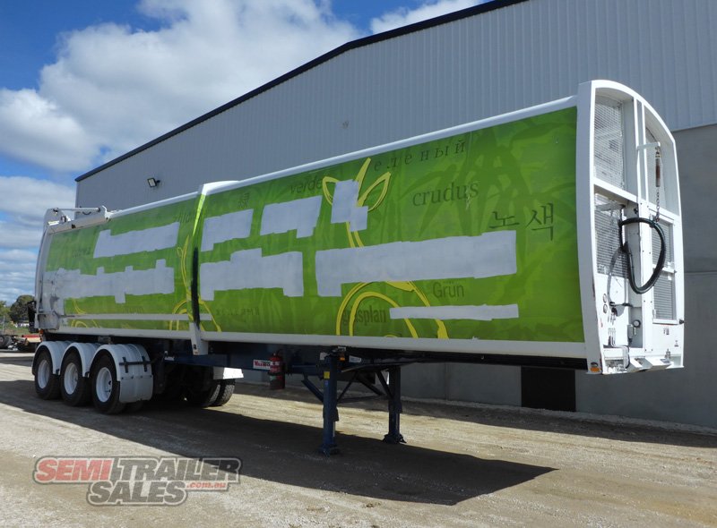 2009 vawdrey semi 40ft compactor trailer