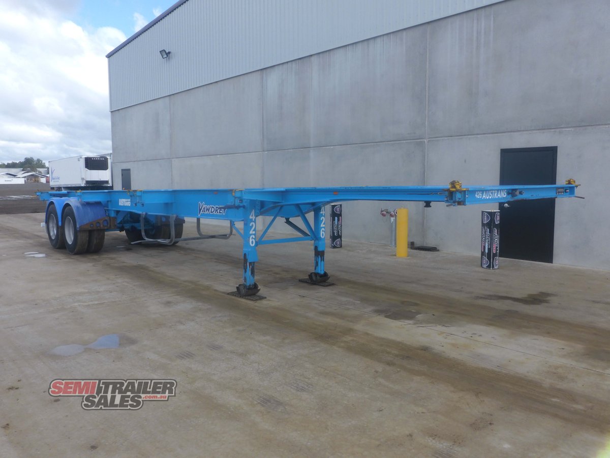 2011 vawdrey 40ft bogie skel trailer
