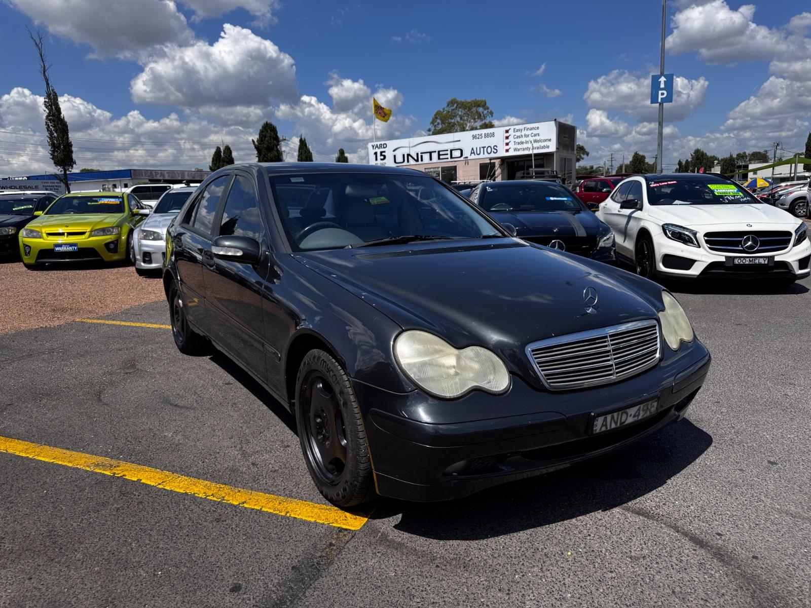 2002 mercedes-benz c-class w203 c200 kompressor sports automatic sedan