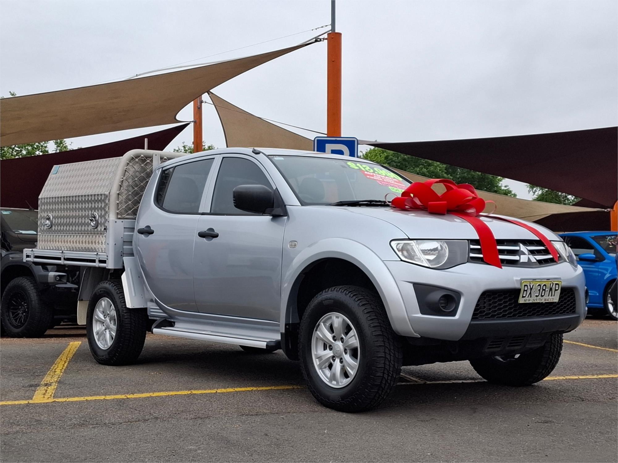 2013 mitsubishi triton mn my13 glx (4x4) 4 sp automatic 4x4 double cab utility