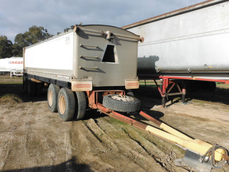 hamelex white quad dog tipper trailer