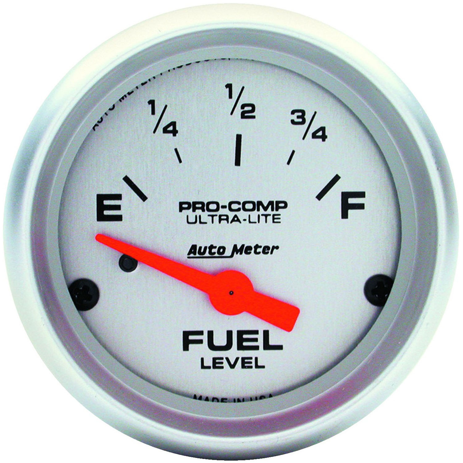 autometer gauge, ultra-lite, fuel level, 2 1/16 in, 240-33 ohms, electrical, analog, each