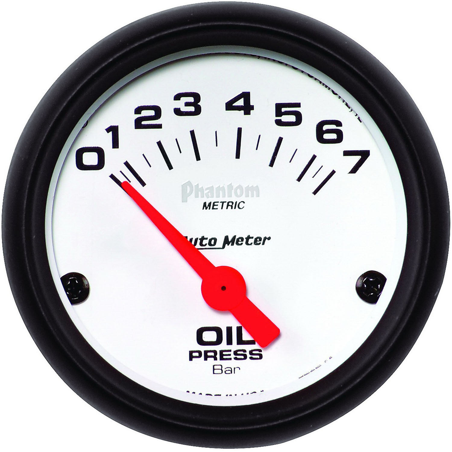 autometer gauge, phantom, oil pressure, 2 1/16 in, 7bar, electrical, analog, each