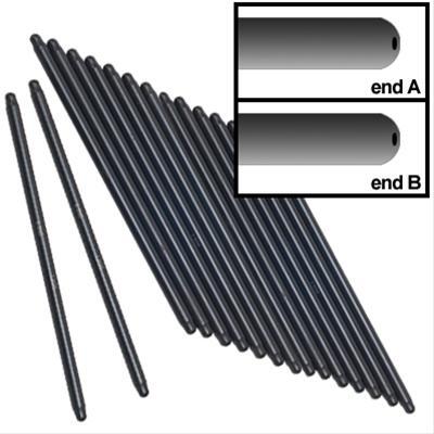 manley pushrod, swedged end, 4130 chromoly, 3/8 in. dia., 9.900 in. length, .080 in. wall, set of 8