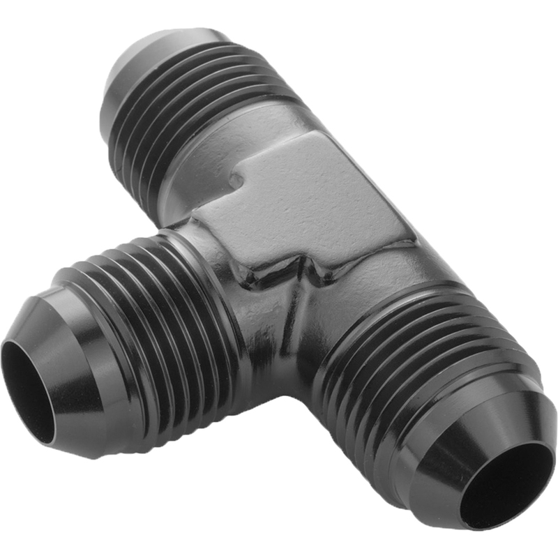 proflow male flare union adaptor -06an flare tee, black