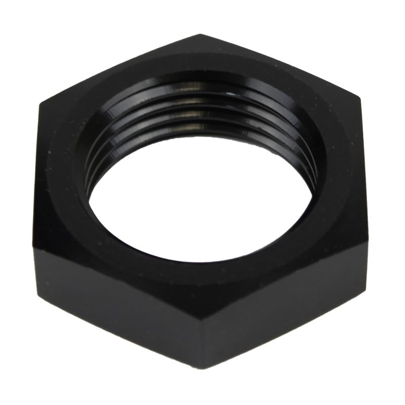 proflow aluminium bulkhead an nut -06an, black