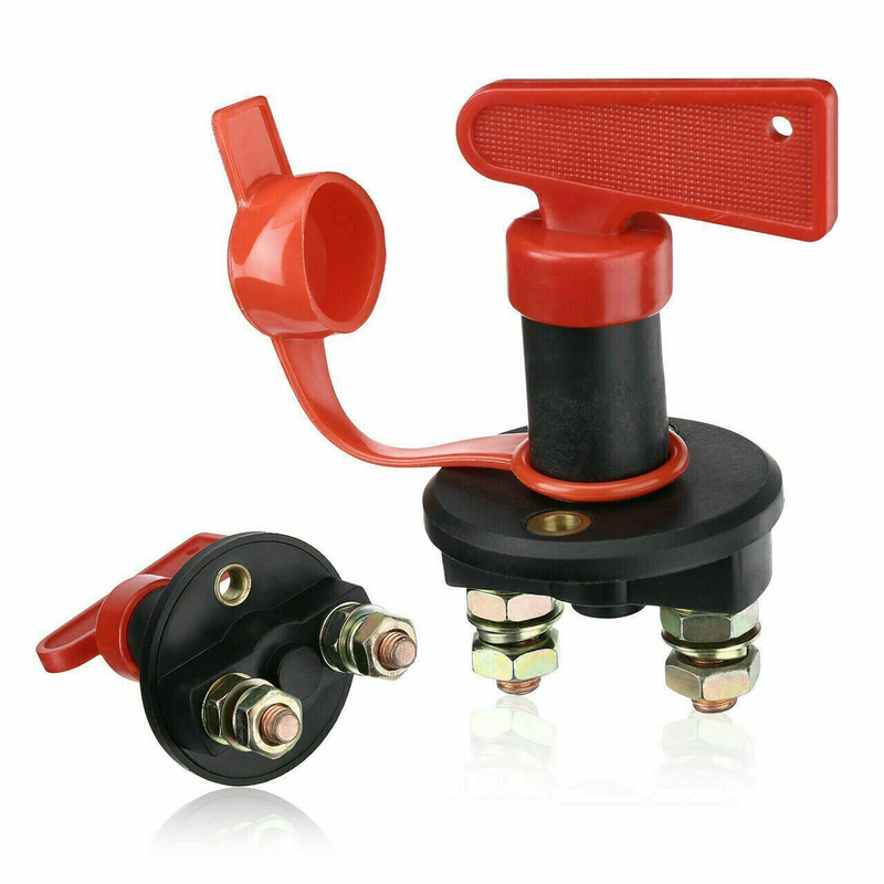 proflow master battery isolator switch 2 position on-off detachable key cap , 12v 200amp