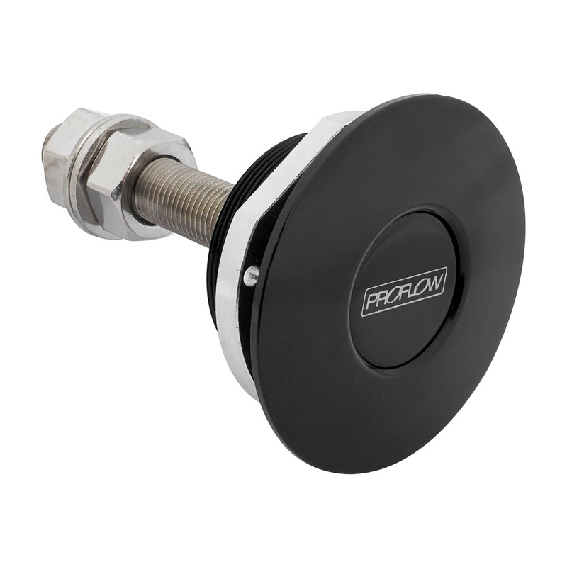 proflow quick release pro latch 60mm fastener, billet aluminium, black, kit