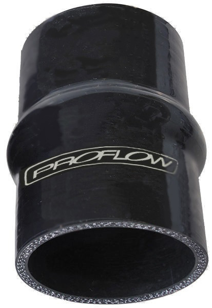 proflow hose tubing silicone coupler hump style 3.00in. straight 3in. length, black
