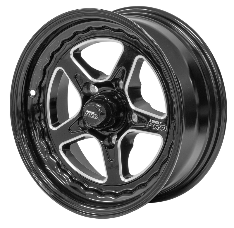street pro ll convo pro wheel black 15x7' for holden for chevrolet bolt circle 5 x 4.75' (-12) 3.50' back space