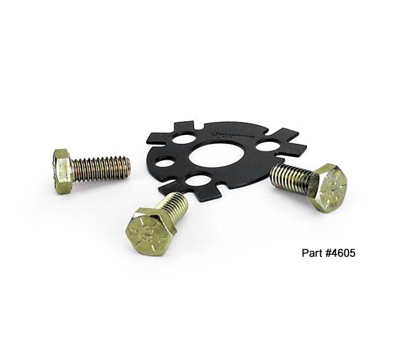comp cams cam lock plate, black oxide, for chevrolet, big/small block, kit