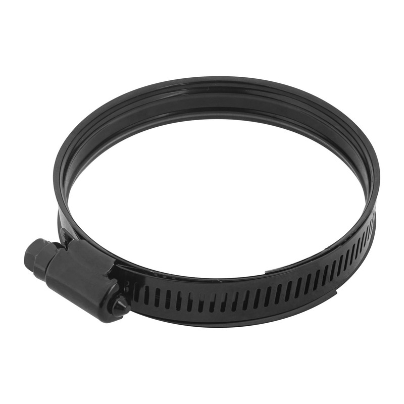 proflow dual bead hose clamp, 63-80mm (2.50''-3.10'') range, black stainless steel, each