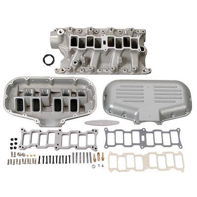 trick flow efi intake manifold kit, box-r-series, upper and lower included, natural, aluminum, for ford 5.0l, each