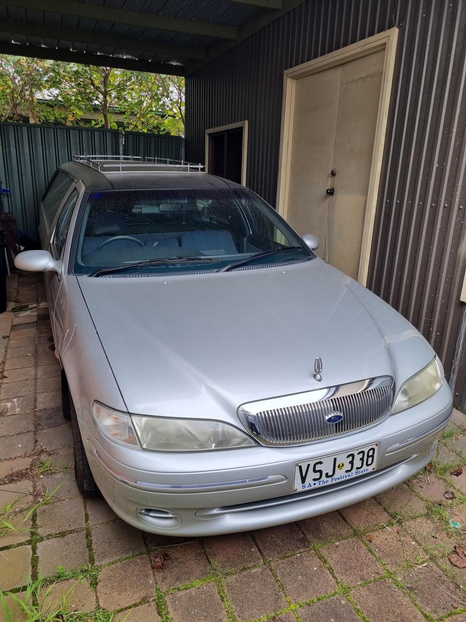 1994 ford falcon stretched hearse 