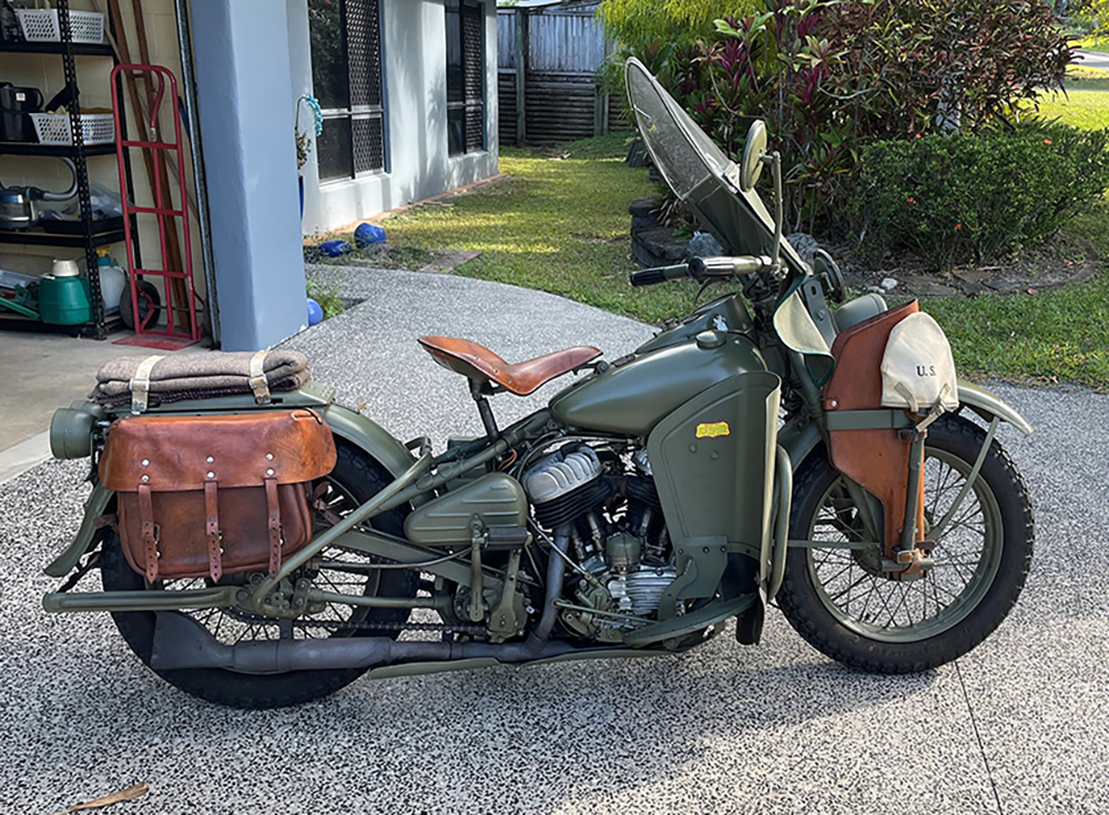 1942 harely-davidson wla military road