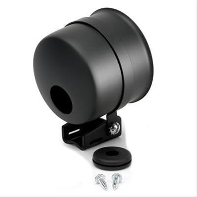 autometer gauge mounting cup, 3 3/8 in. diameter, pedestal mount, black, each