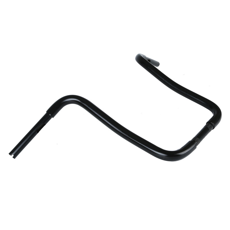 attitude inc beefy ape handlebar, black powder coat, 14 in. rise 1-1/4 in, for harley sporster ,softail custom, each