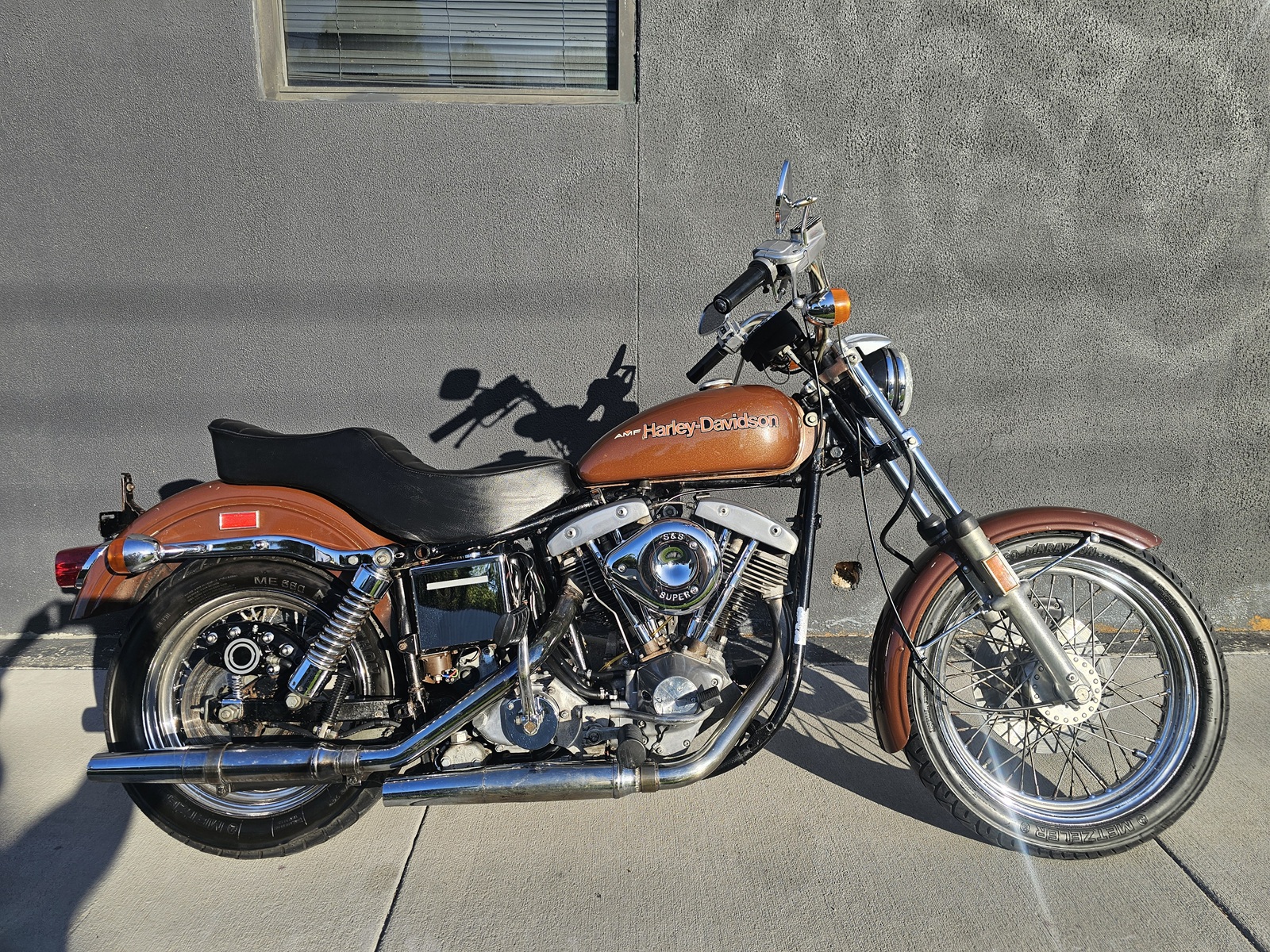 1976 amf harley-davidson fxe super glide cruiser