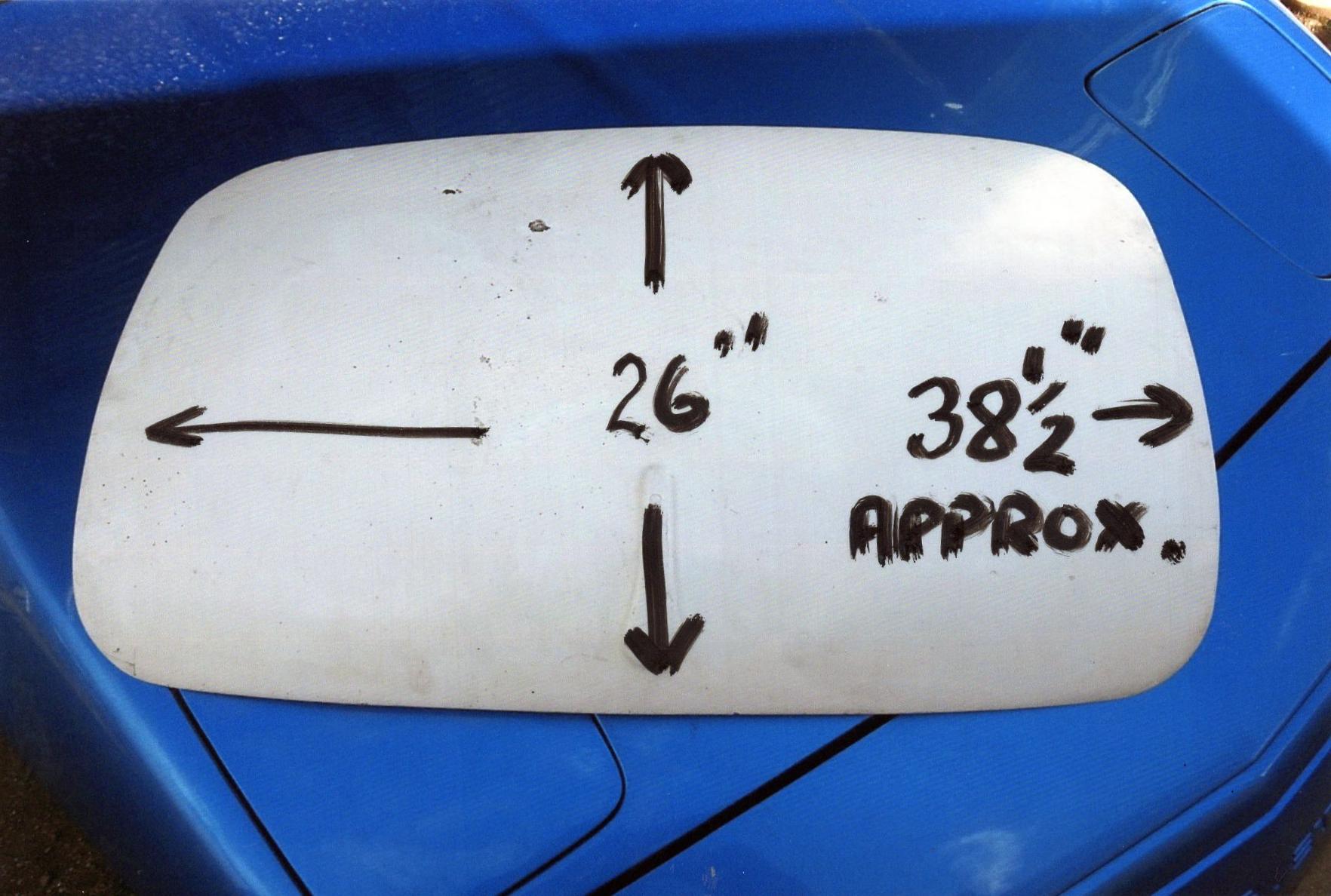 austin healey fibreglass boot lid