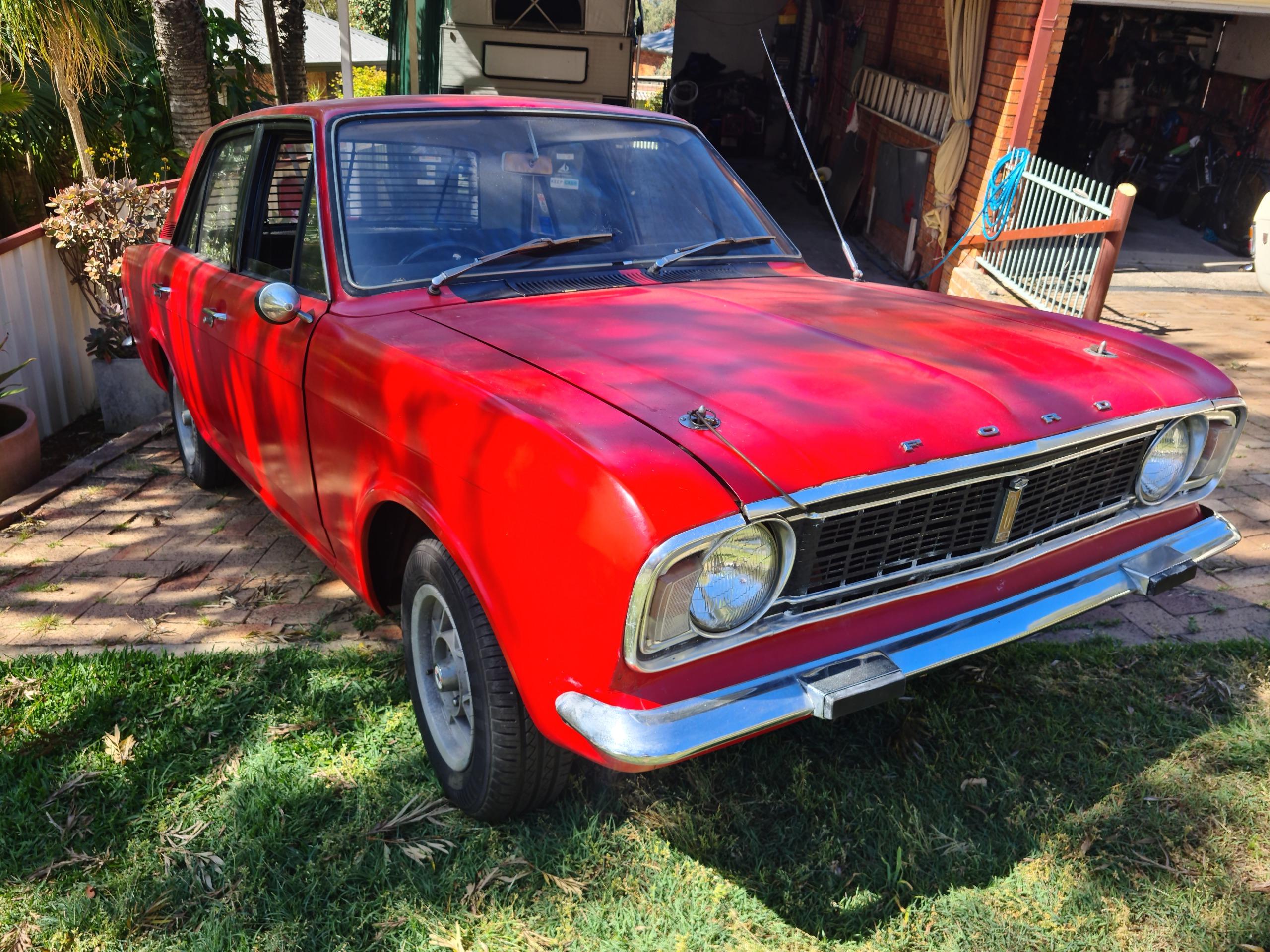 1970 ford cortinamkii 440 4 sp manual 4d sedan