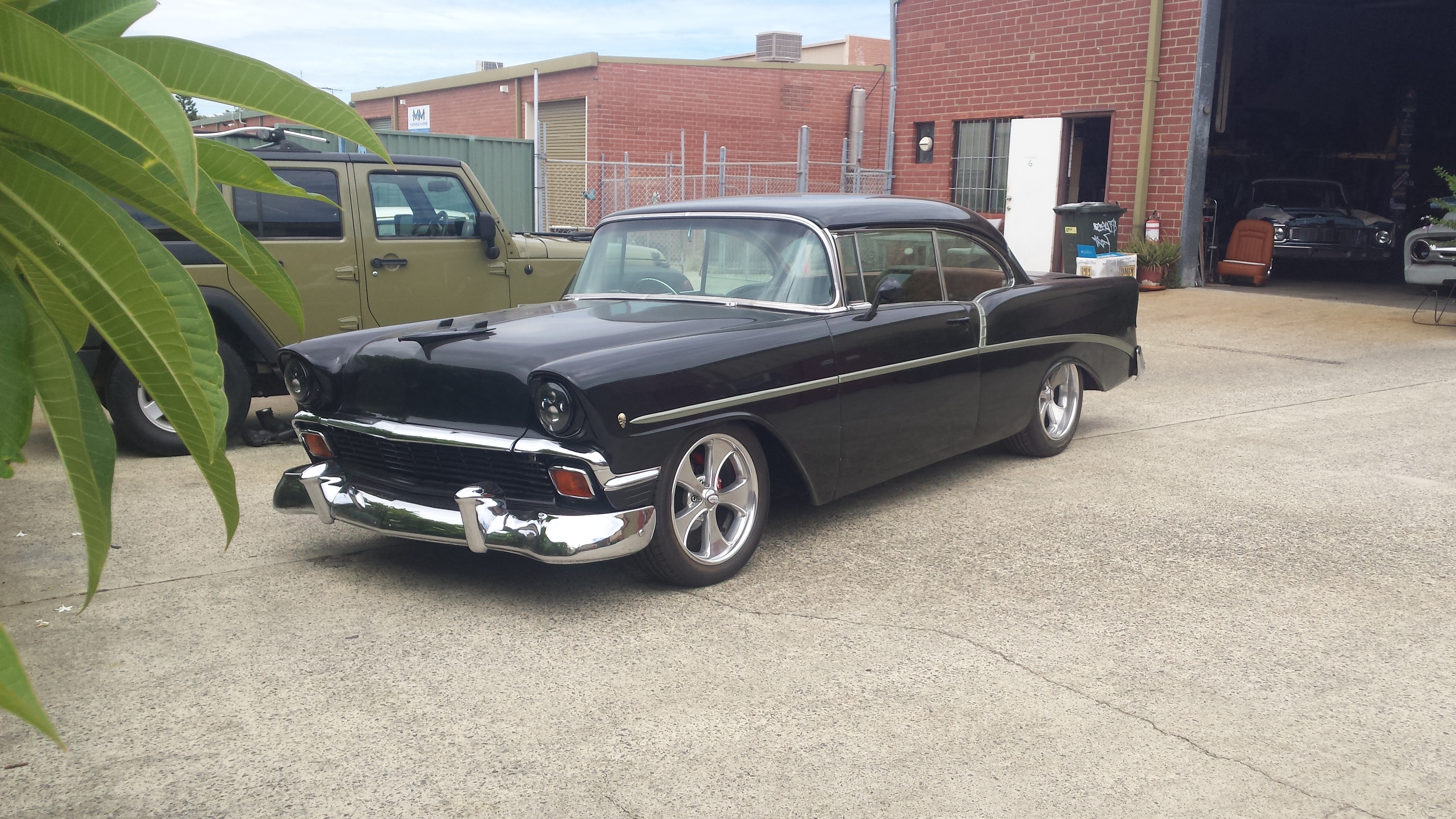 1956 chevrolet bel air pillarless coupe