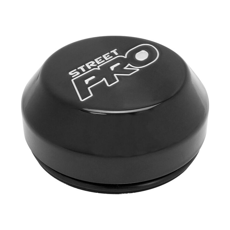 street pro wheels billet centre cap, for 009 rear wheels, 26mm height installed, press in with o-ring, black