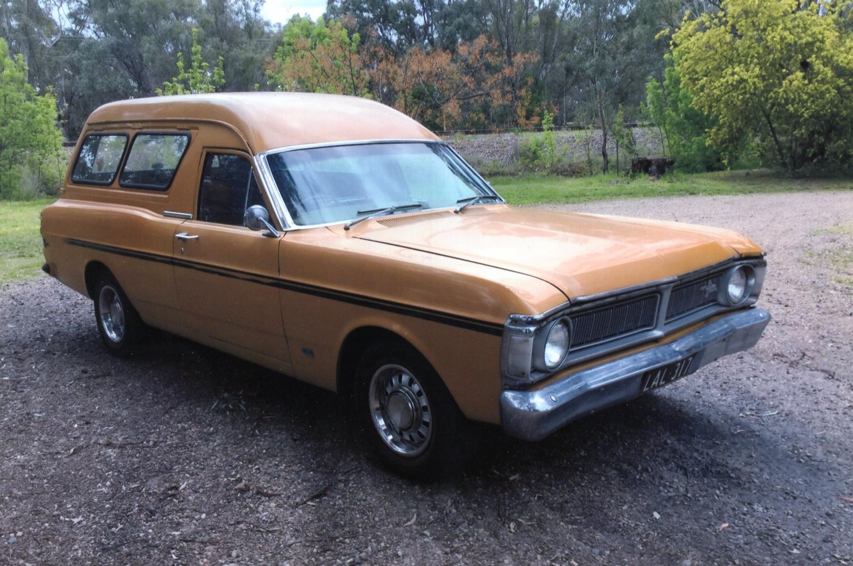 1971 ford falcon xy 4 sp manual panel van
