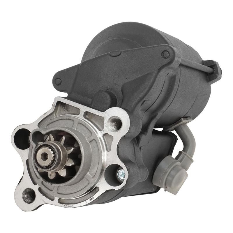 attitude inc starter motor powertorque, suit harley ,big twin 1989 to 2006 , 1.4kw, top post black wrinkle, each