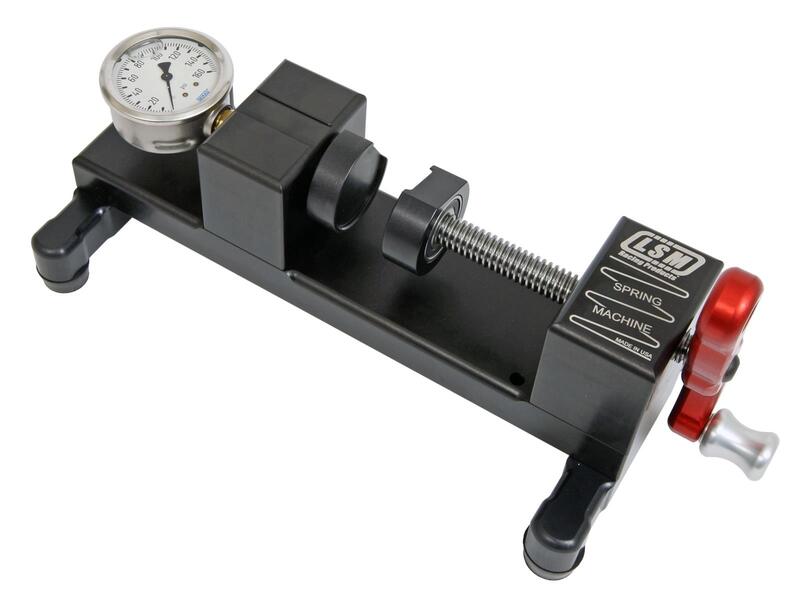 lsm racing valve spring tester, bench mount, 600 lb gauge, each