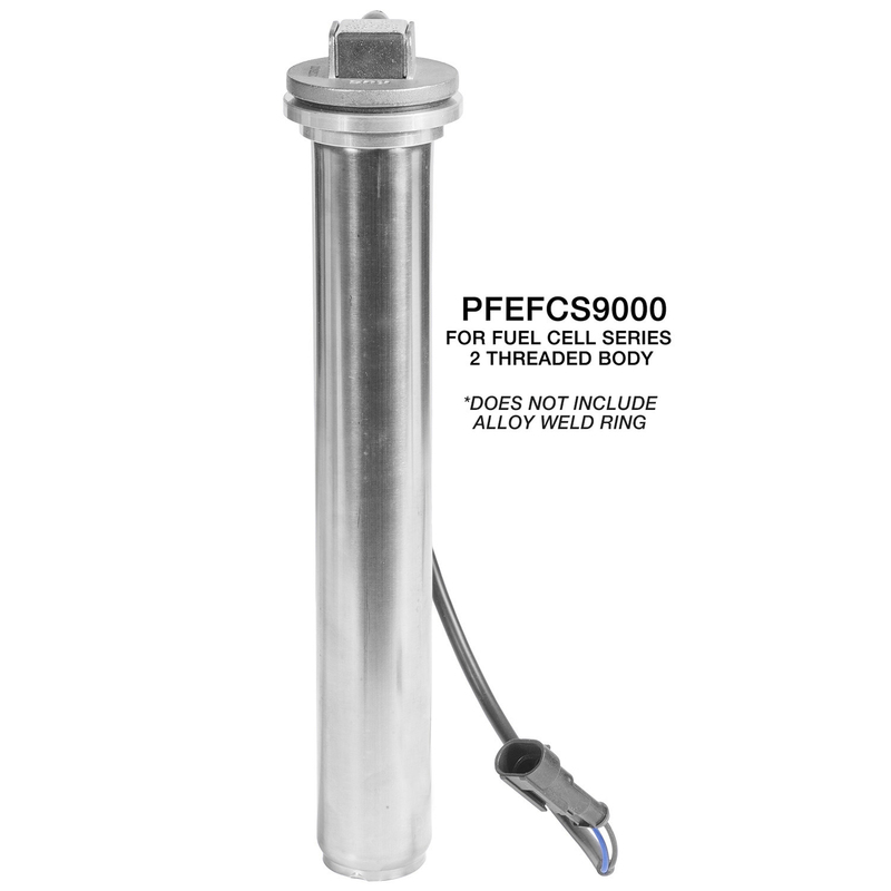 proflow fuel level sender unit, series ii, ford 73-10 ohm, fuel cell, -20an threaded, stainless steel, 260mm tall