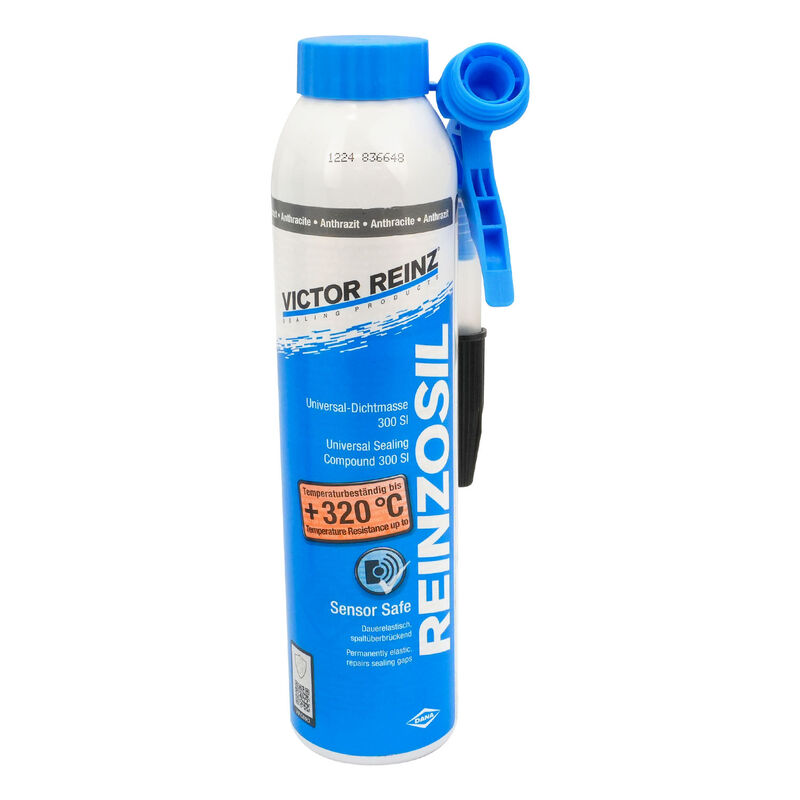 victor reinz, reinzosil, solvent-free, permanently elastic, fast-hardening silicon sealant for sealing flat surfaces with a gap, 200ml press can, ea