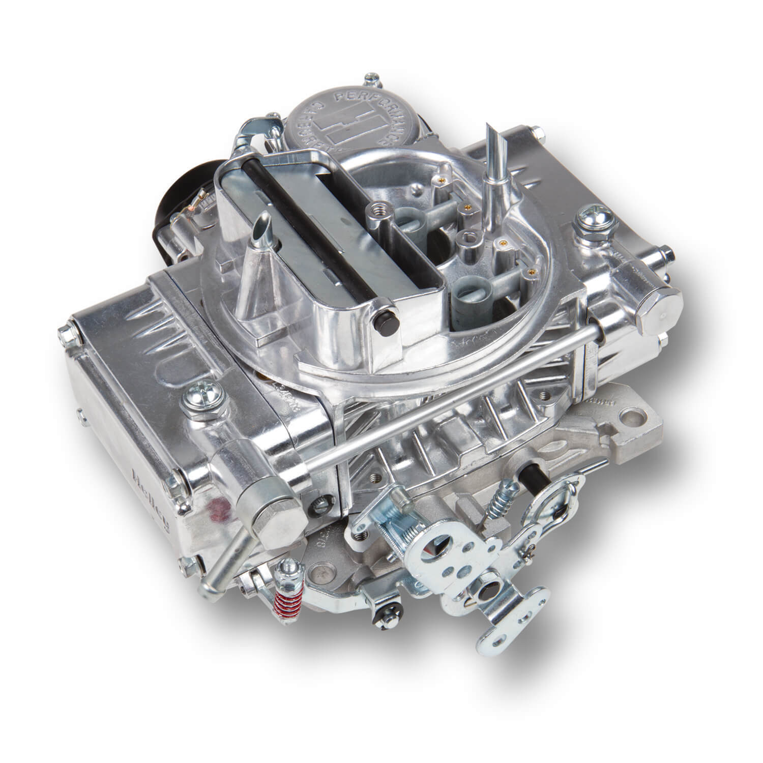 holley carburettor, street, 600 cfm, 4160 model, 4 barrel, electric, gasoline, shiny, aluminum, each