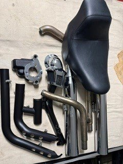 m8 seat, air intake & full exhaust