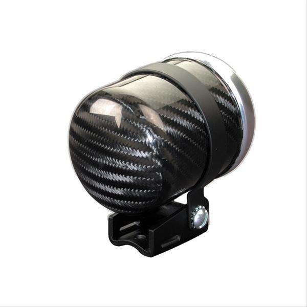 autometer gauge mounting cup, 2 5/8 in. diameter, pedestal mount, carbon fiber, for electrical, gauge, each