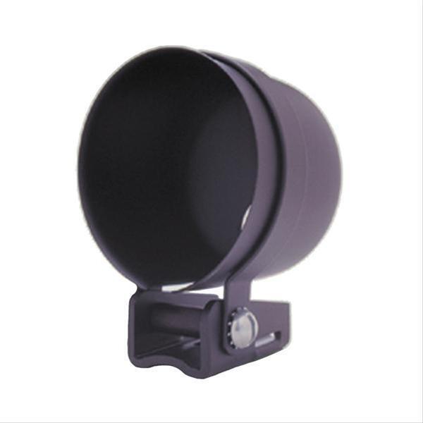autometer gauge mounting cup, 2 5/8 in. diameter, pedestal mount, black, for mechanical, gauge, each