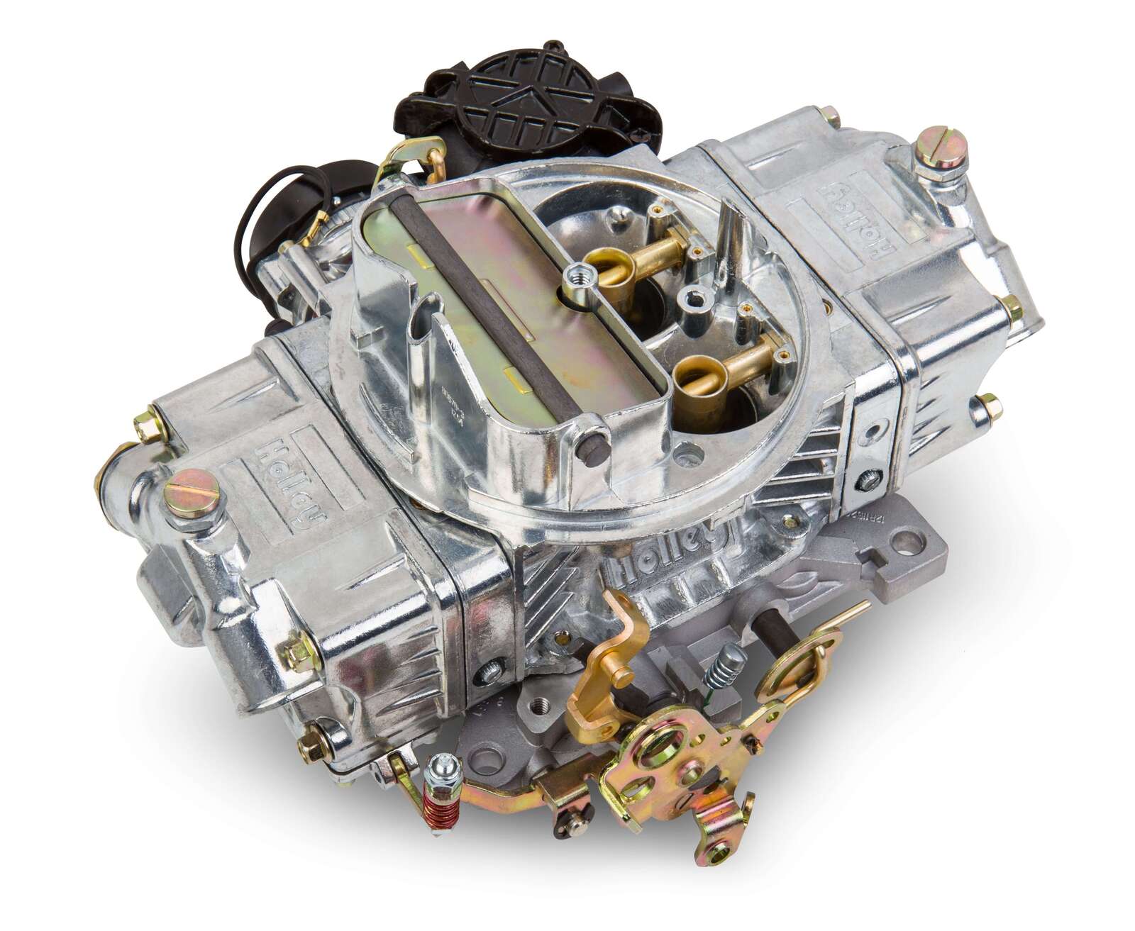 holley carburettor, street avenger, 670 cfm, 4150 model, 4 barrel, electric, gasoline, shiny, aluminum, each