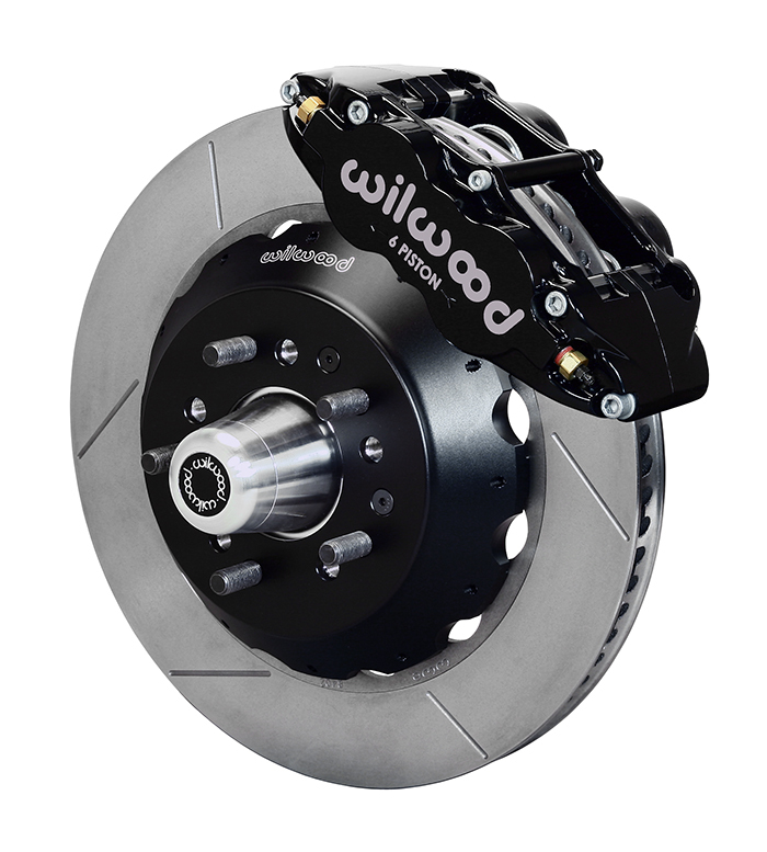 wilwood disc brakes, forged narrow superlite 6piston big, front, plain rotors, black calipers, ford, kit