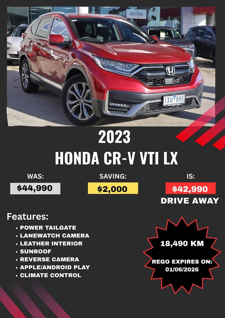 2023 honda cr-v vti lx awd auto 4wd my23 wagon
